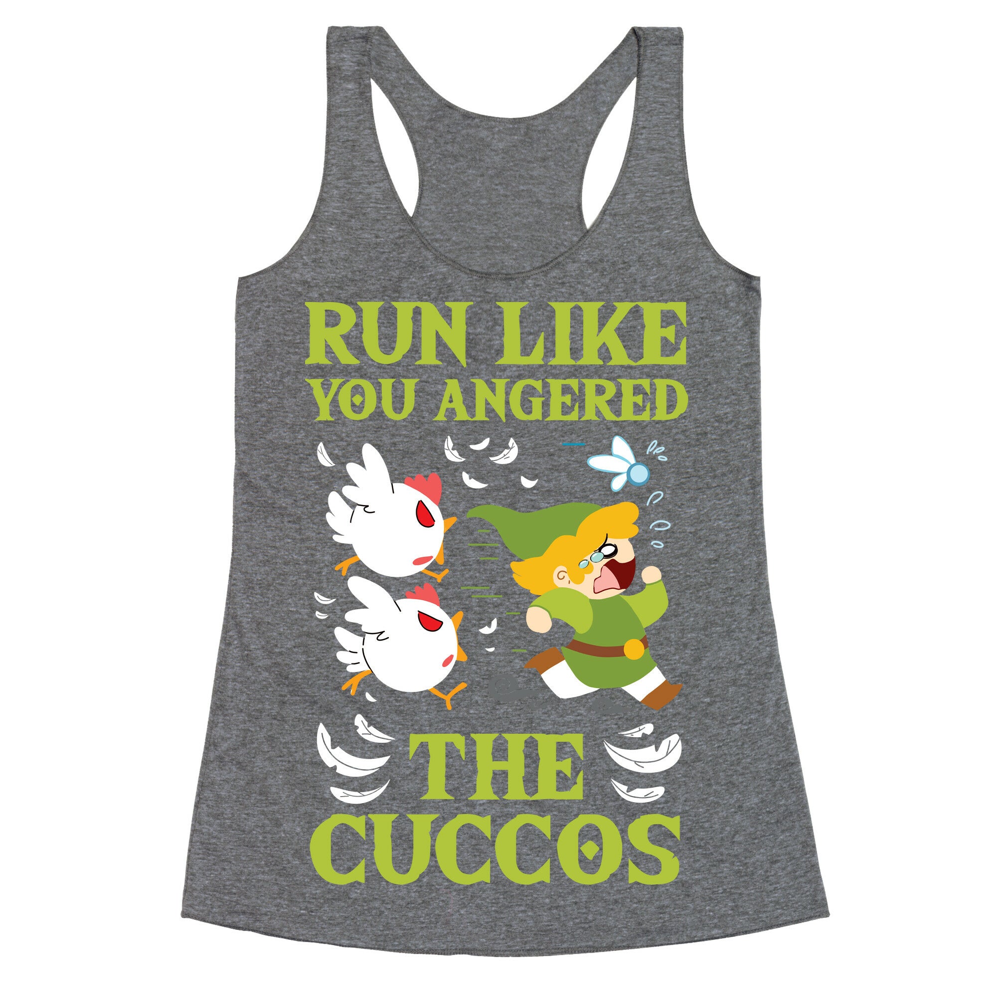 Run Like You Angered The Cuccos Racerback Tank